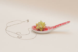 Morning Lotus Necklace (Pear flowers)